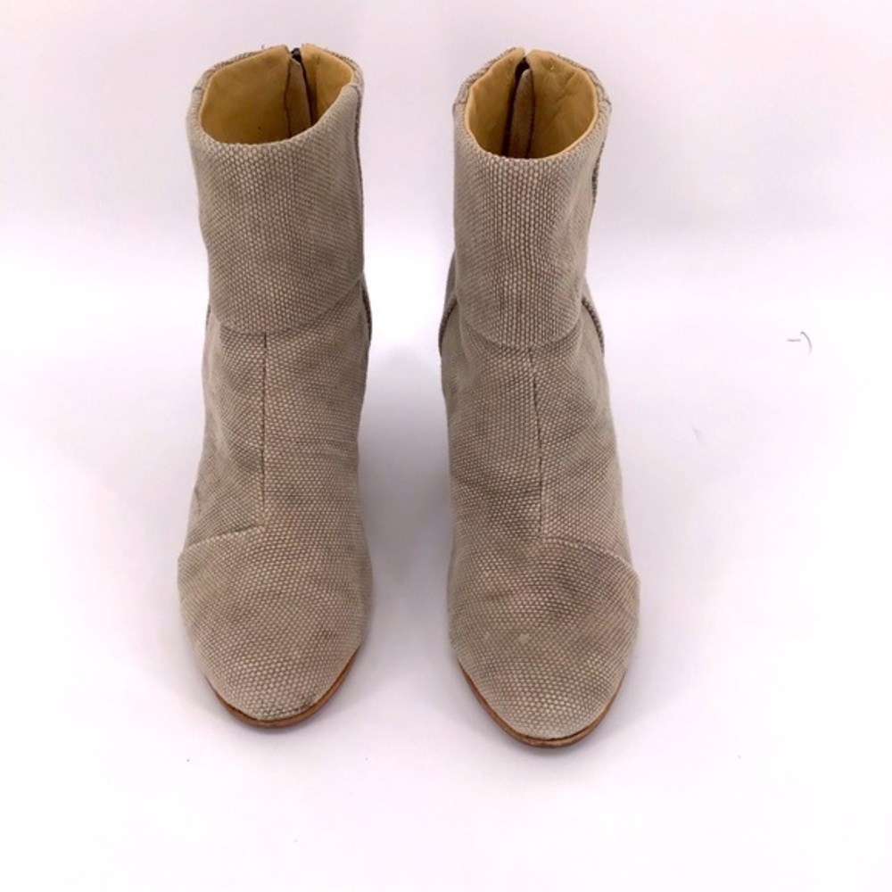 Rag & Bone Newbury Canvas Taupe Ankle Boots 10/40
